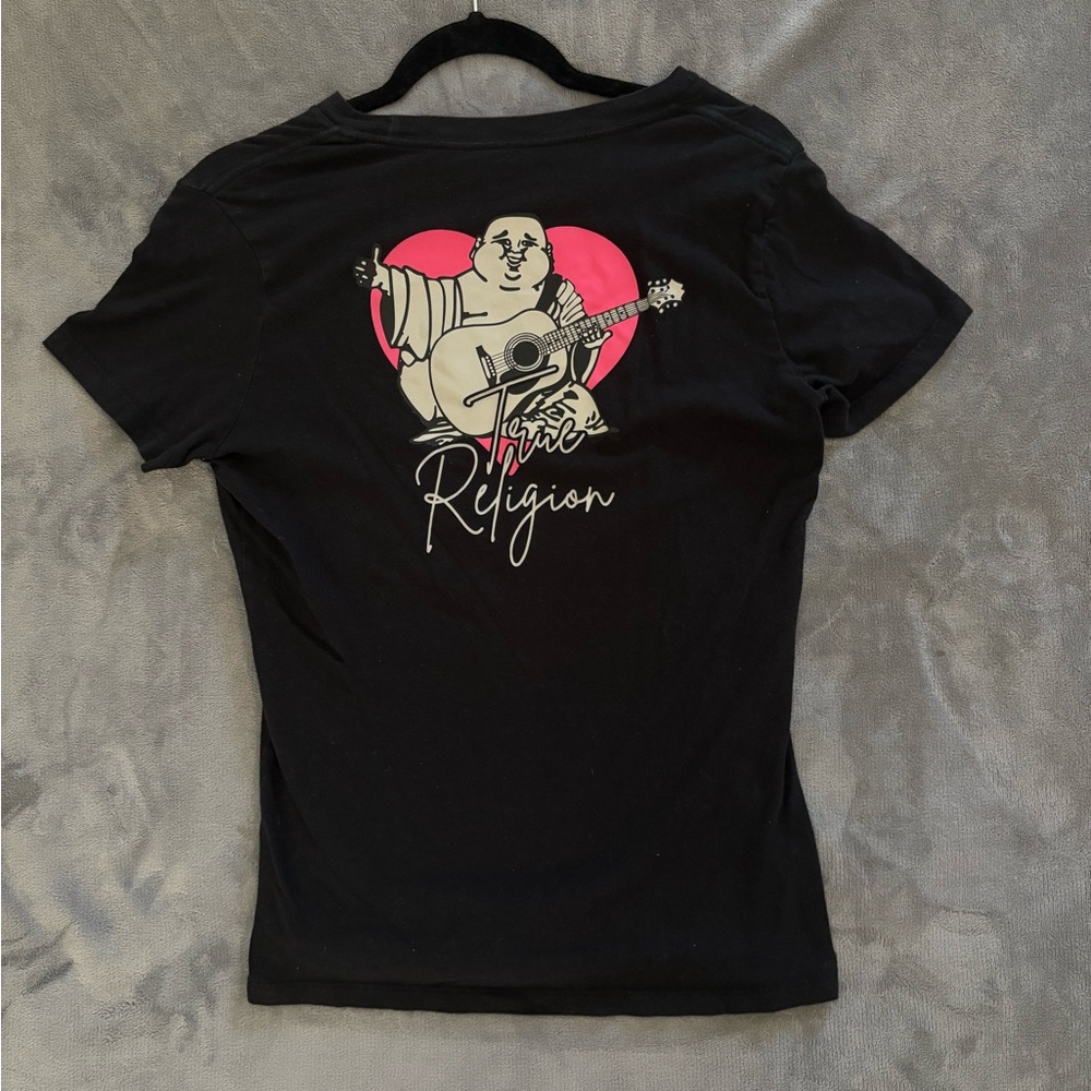 True Religion Black Cotton Tee